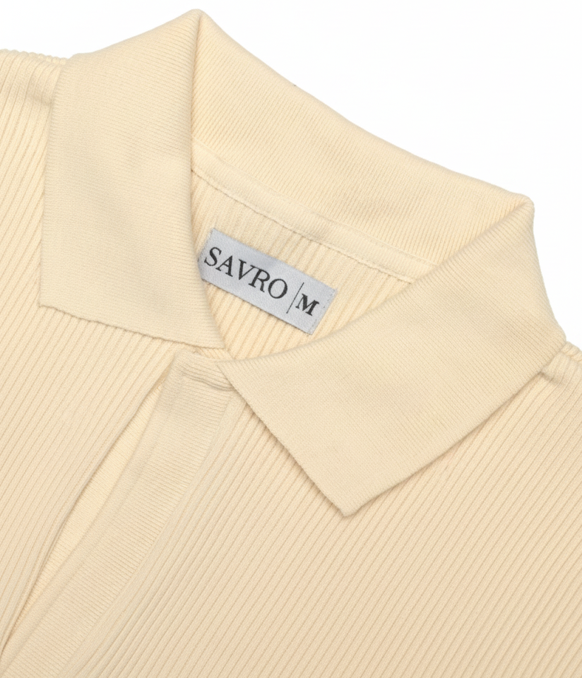 Beige Knitted Sweater POLO